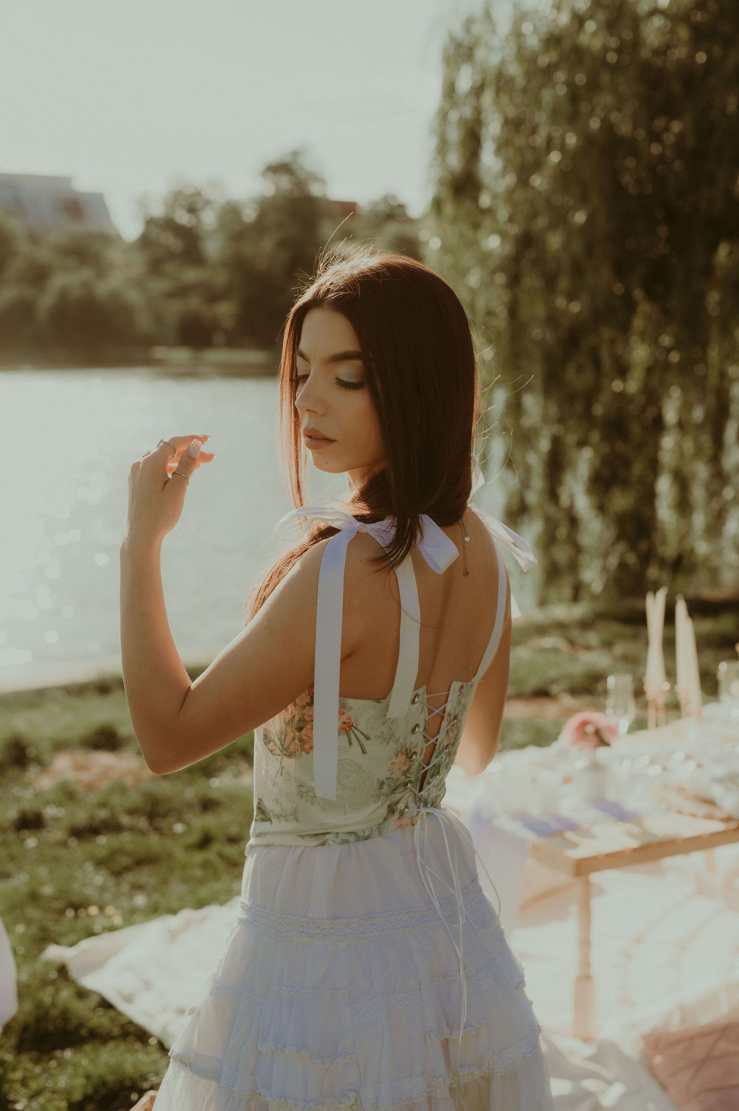 “Amber Fizz” Corset Top