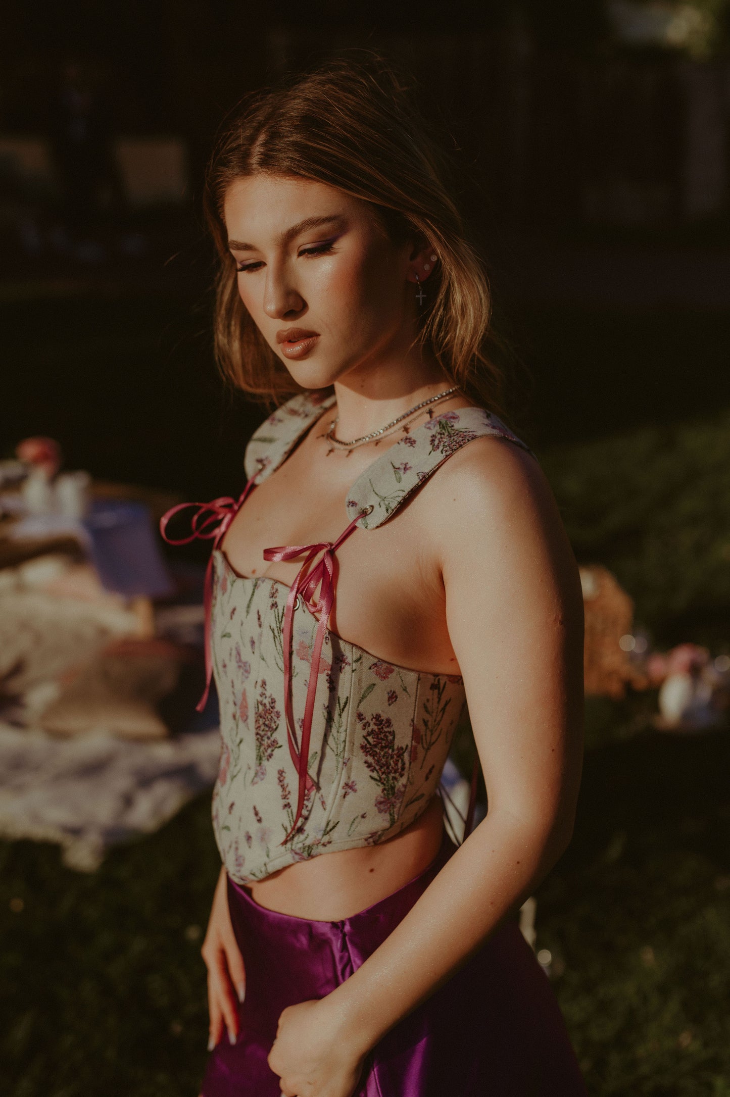 “Liliac Hour” Corset Top
