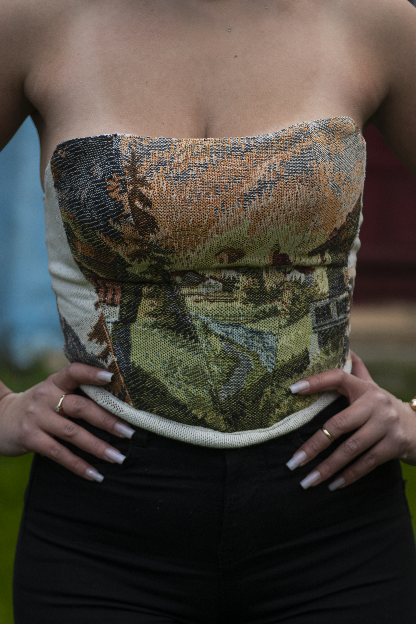 “Miorița” Corset Top