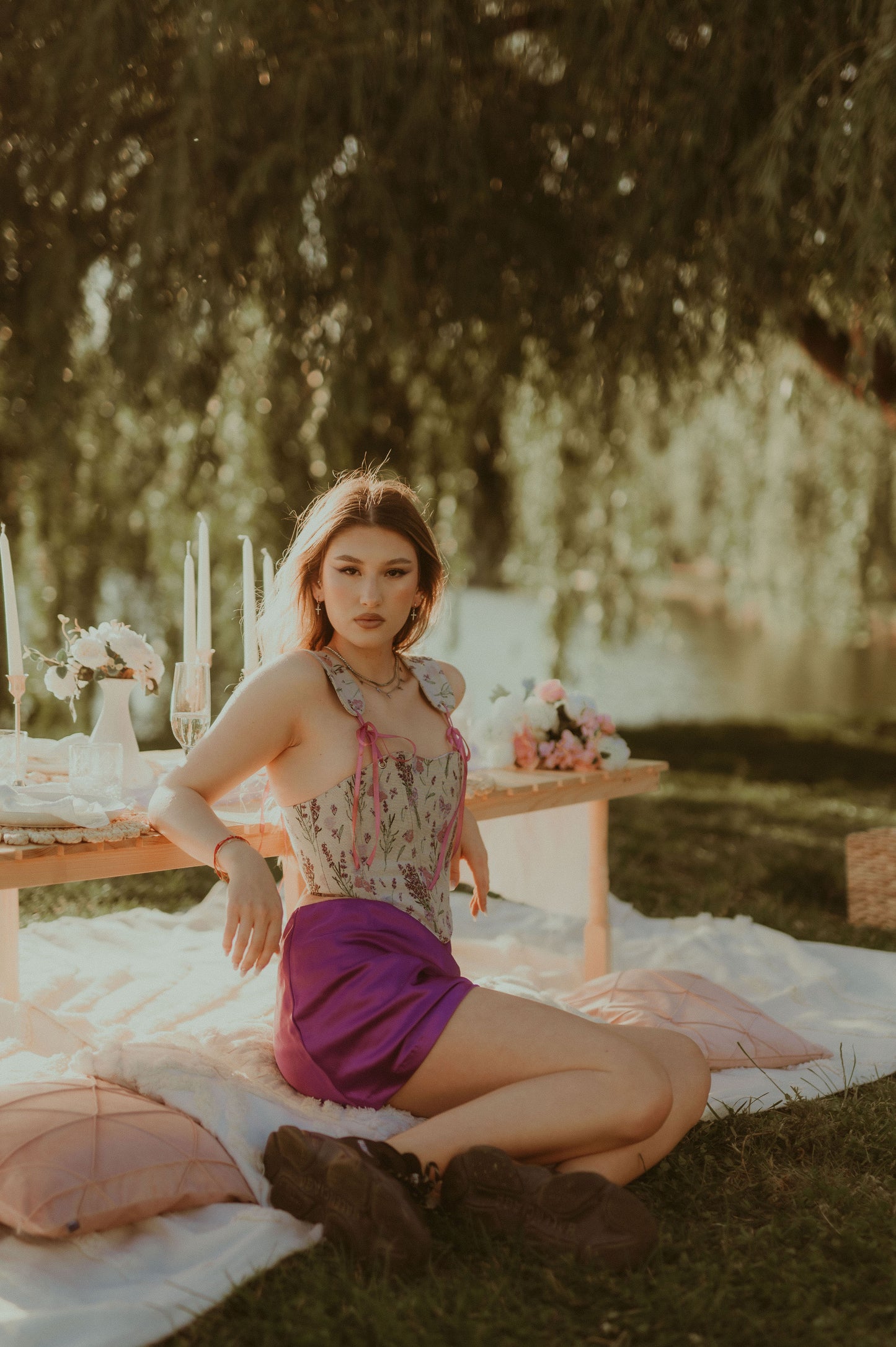 “Liliac Hour” Corset Top