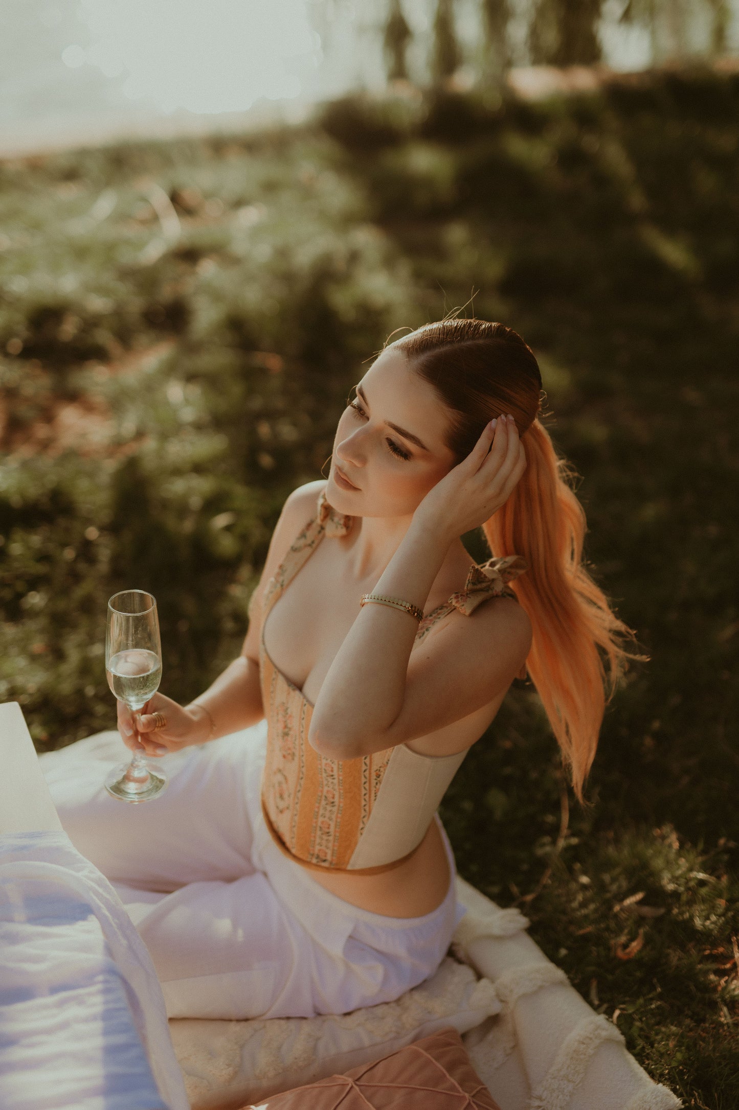 “Peach Meringue” Corset Top
