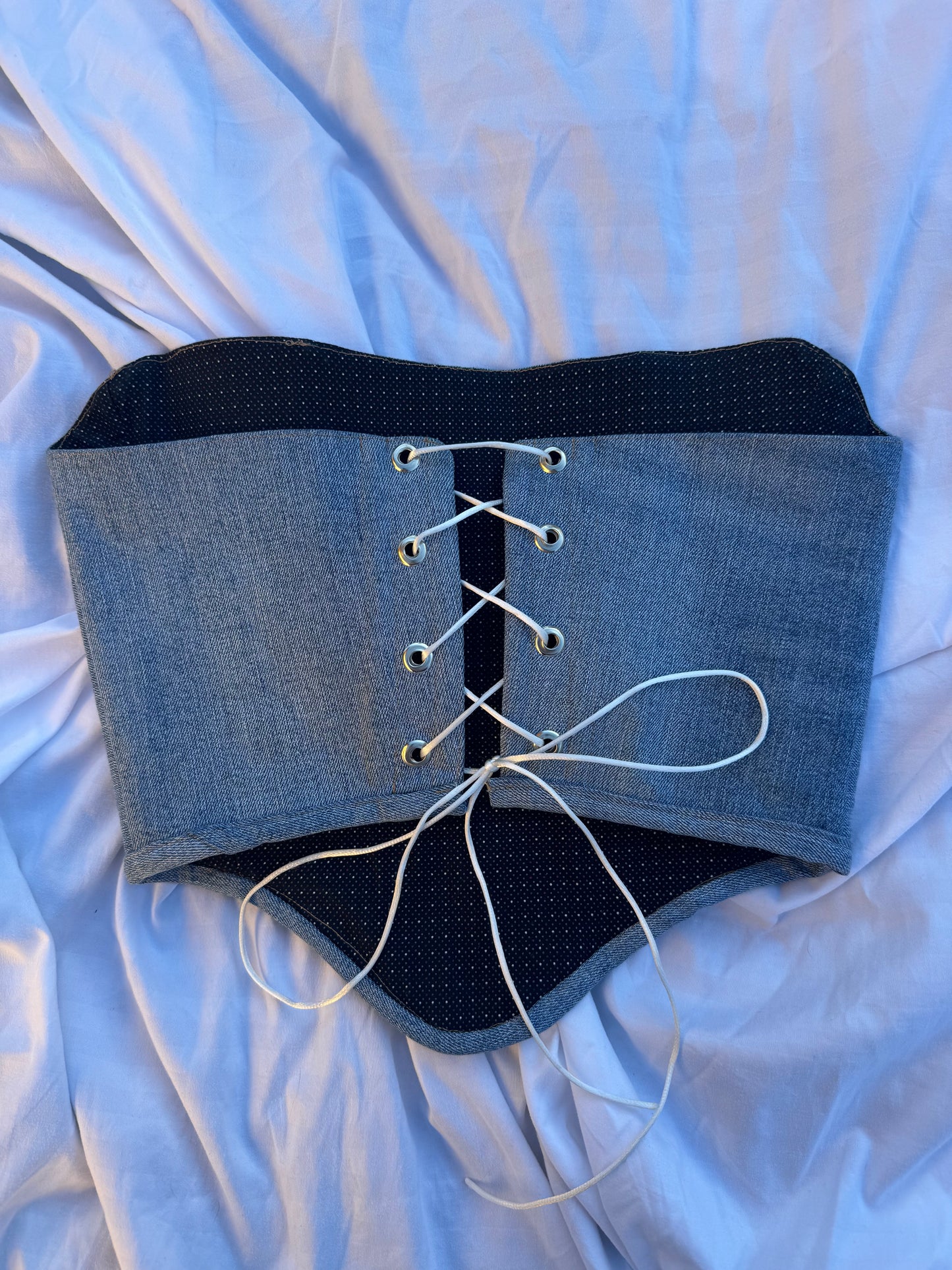 Denim Corset Top made from Levi’s Jeans