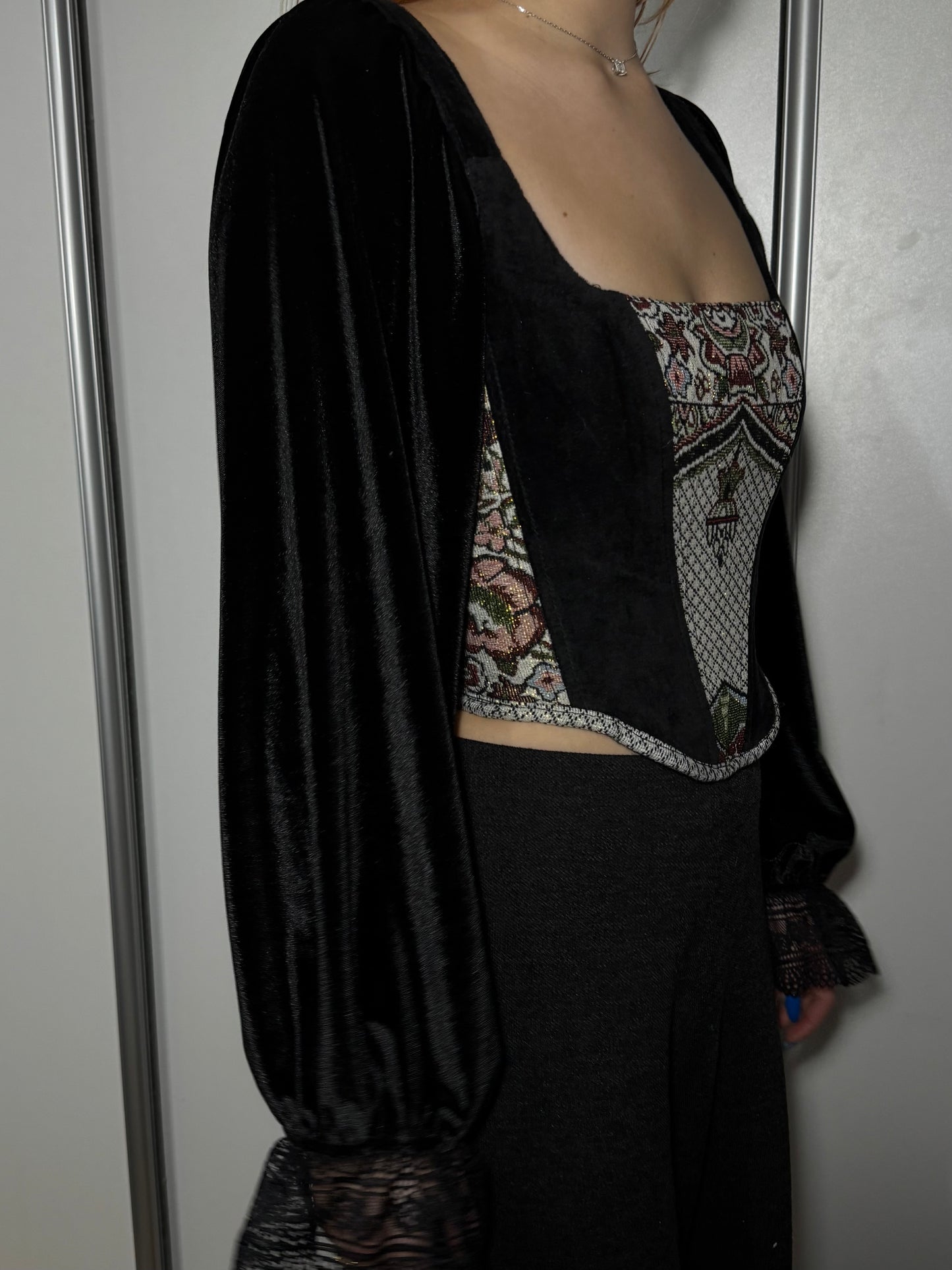 “Arabian Night” Corset Top with sleeves