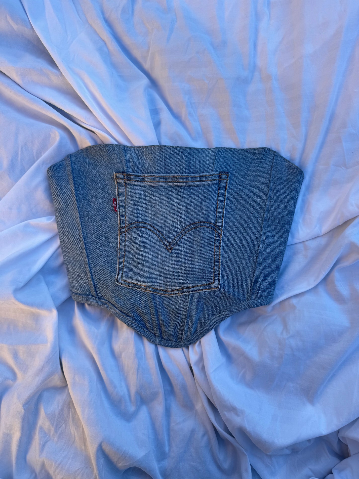 Denim Corset Top made from Levi’s Jeans