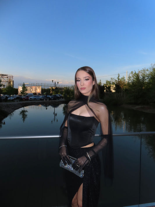 “Black Swan” Corset Top