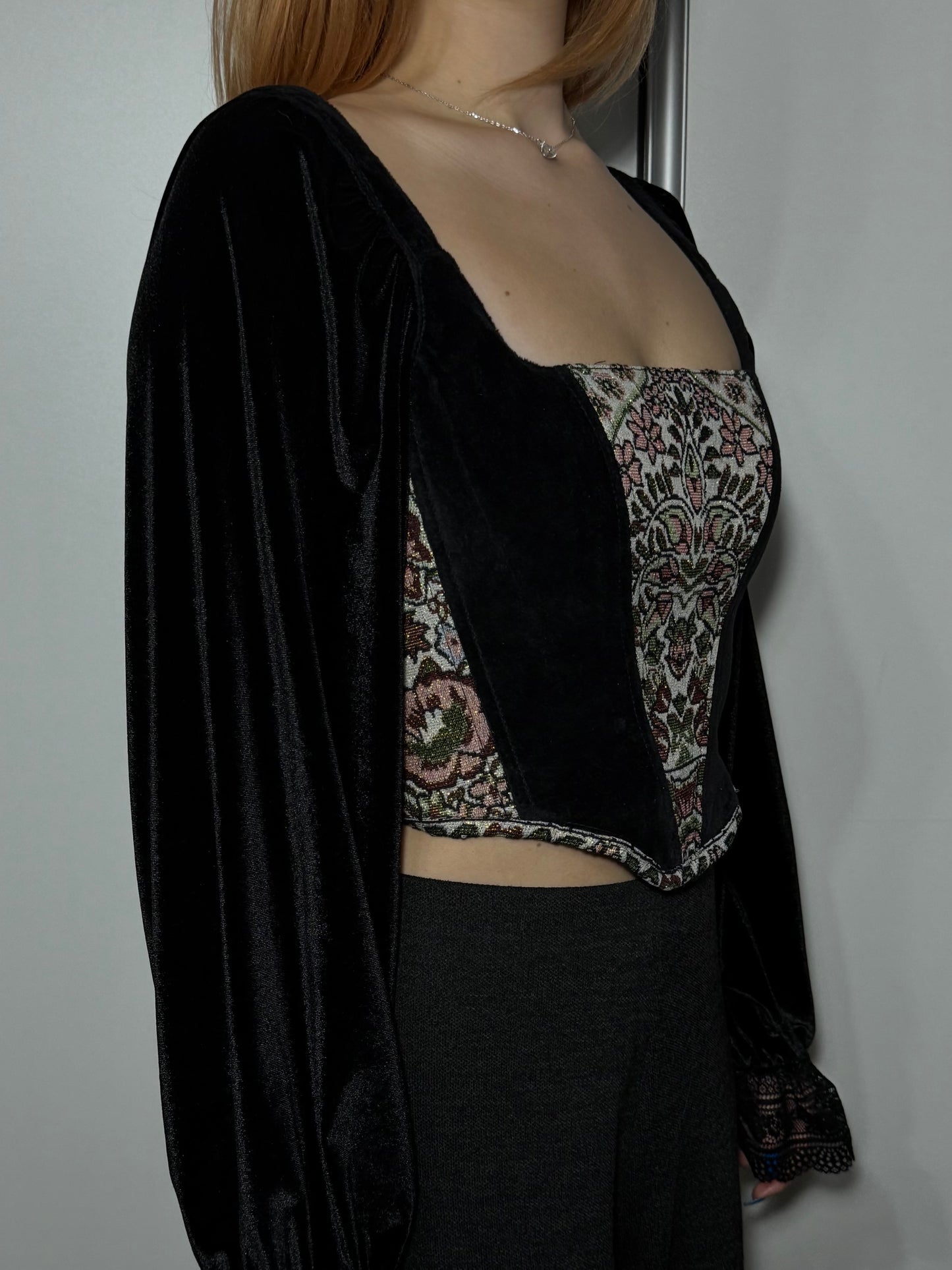 “Arabian Night 2.0” Corset Top with sleeves