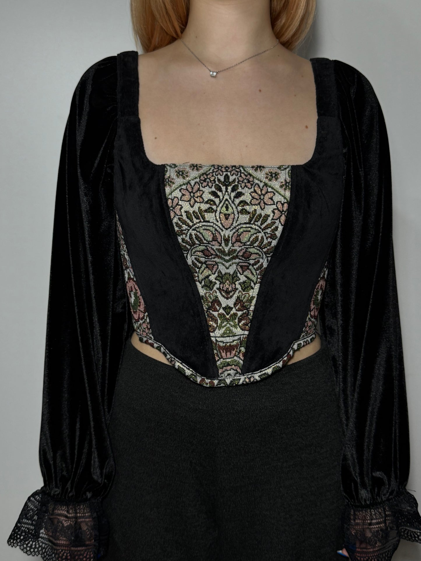 “Arabian Night 2.0” Corset Top with sleeves
