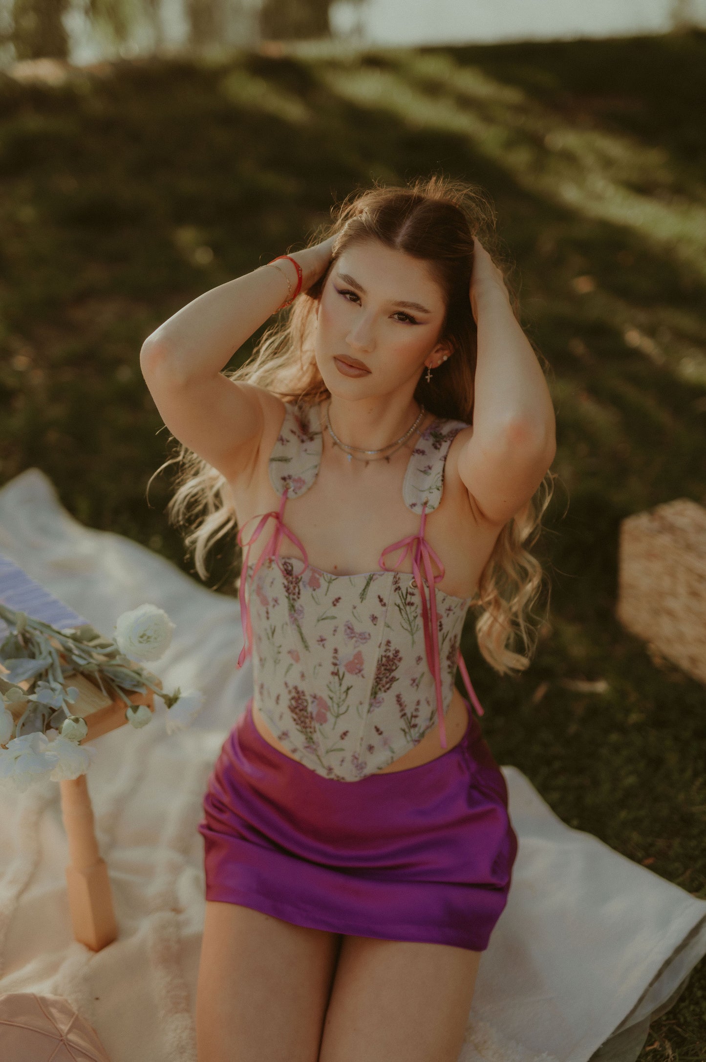 “Liliac Hour” Corset Top
