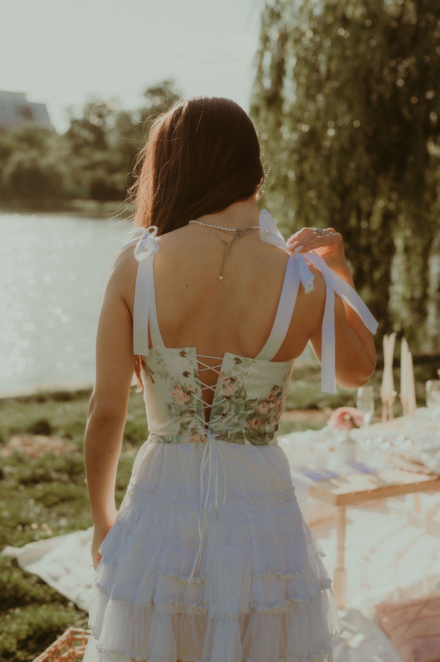 “Amber Fizz” Corset Top
