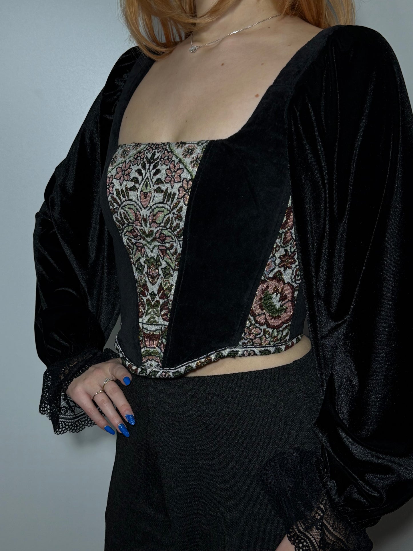 “Arabian Night 2.0” Corset Top with sleeves