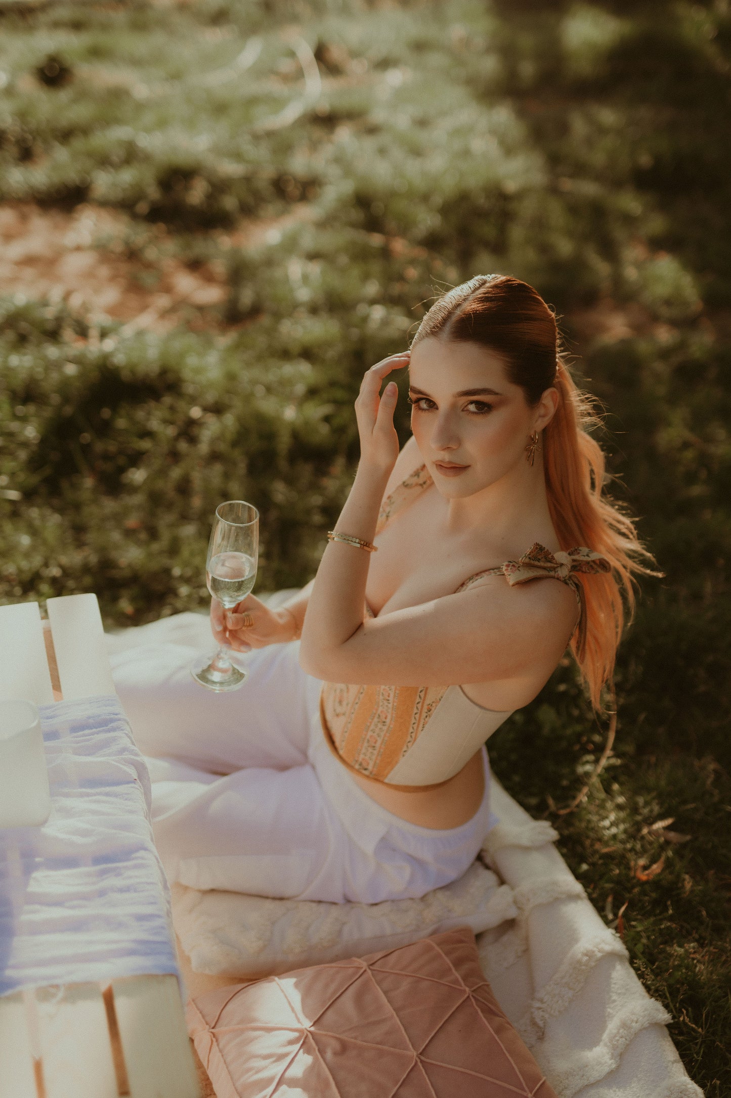“Peach Meringue” Corset Top