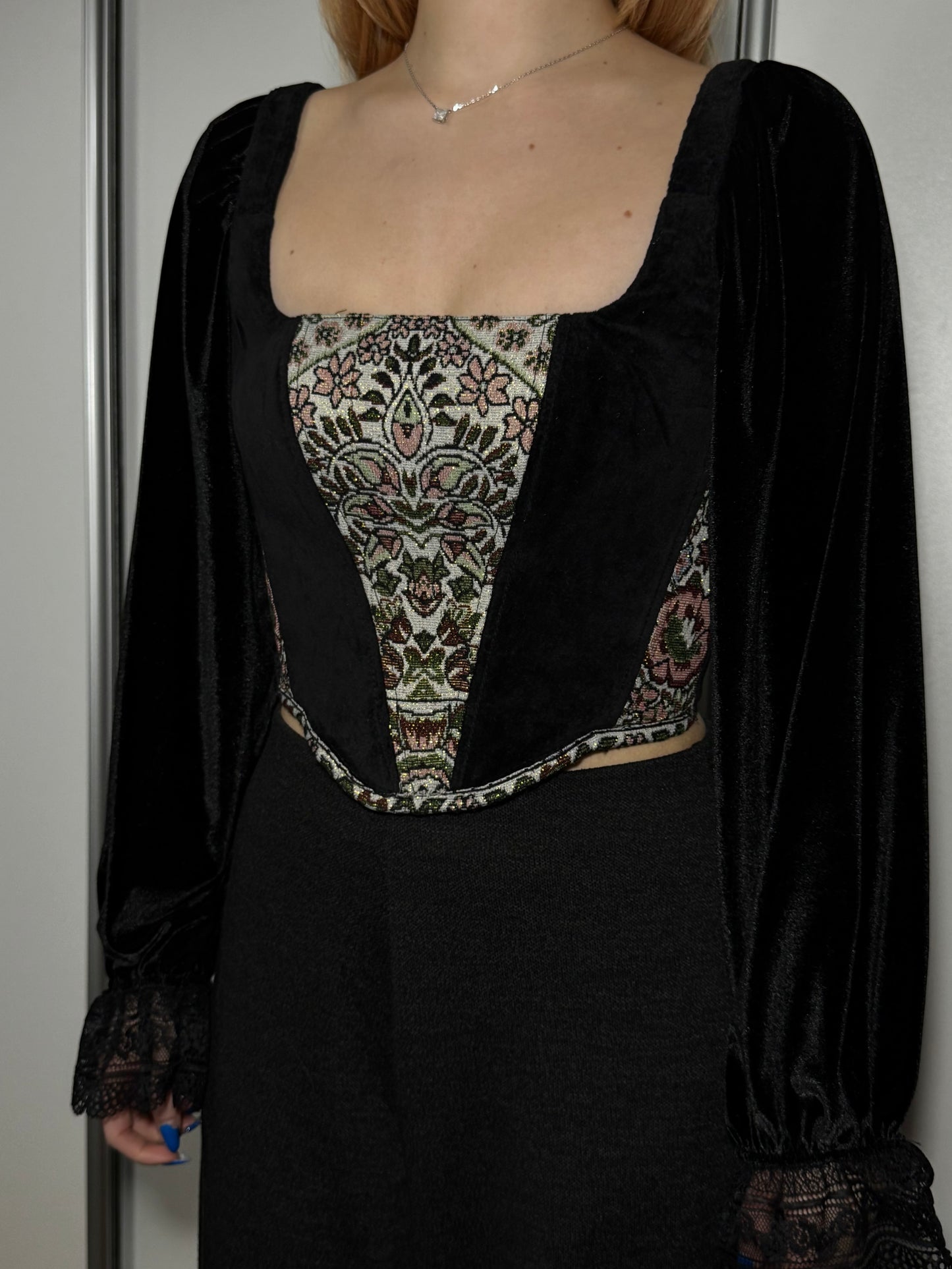 “Arabian Night 2.0” Corset Top with sleeves