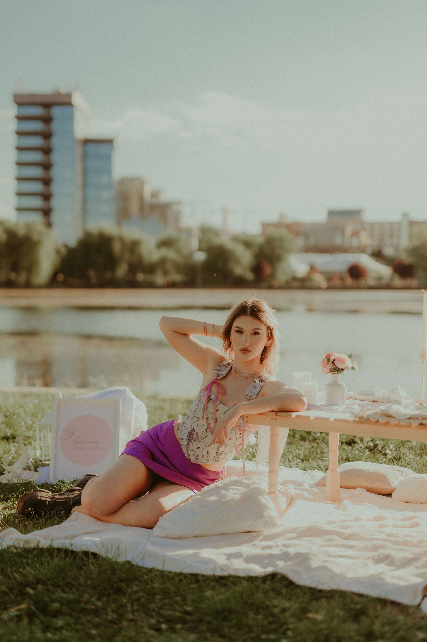 “Liliac Hour” Corset Top