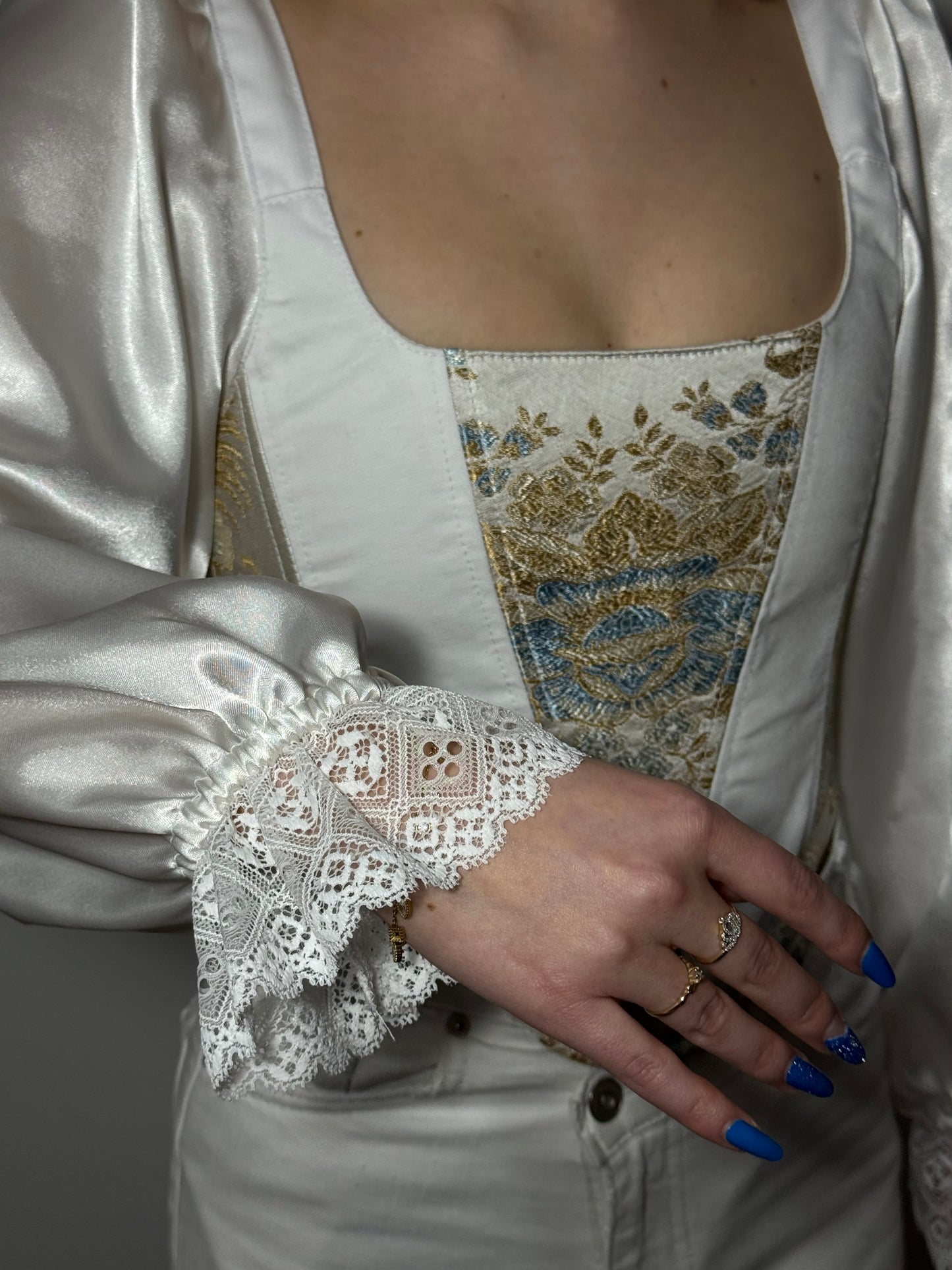 “Reverie” Corset Top with sleeves